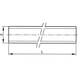 Screwed Studding - Steel - Grade 8.8 - Galvanised - Over Sized - Threaded Rod - Metric - DIN 976.1A thumbnail-1