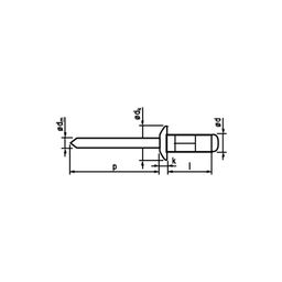 Rivets, Metric - Aluminium - Dome Multigrip Blind Rivet  thumbnail-1