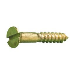 Brass Slotted Wood Screws, Self-Colour thumbnail-0