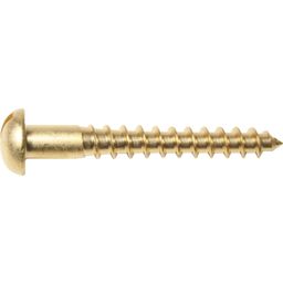 Brass Slotted Wood Screws, Self-Colour thumbnail-1