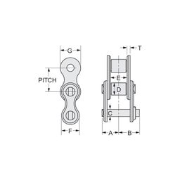 American Standard Chain DIN8188/1SO 606 (ANSI B29.1): Simplex Chain thumbnail-1