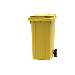 PE Wheeled Bin Yellow thumbnail-1