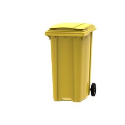 PE Wheeled Bin Yellow thumbnail-2