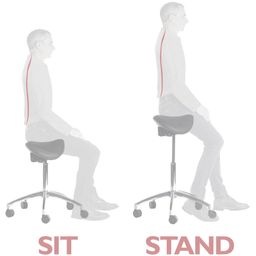 Sit/Stand Adjustable Stool  thumbnail-3