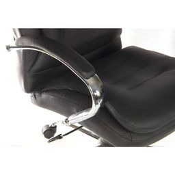 GOLIATH LIGHT LEATHER FACED CHAIRS BLACK thumbnail-2