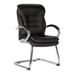 GOLIATH LIGHT LEATHER FACED CHAIRS BLACK thumbnail-4