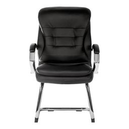 GOLIATH LIGHT LEATHER FACED CHAIRS BLACK thumbnail-1