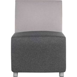 Cube Modular Reception chair arm in Grey fabric thumbnail-2