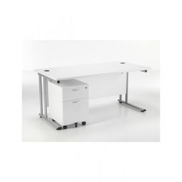 Cantilever Standard Desk & 2 Drawer Pedestal thumbnail-1