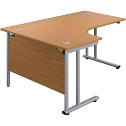 Twin Upright Cantilever Crescent Desks thumbnail-0