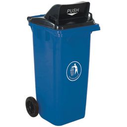 Push Flap Lid Wheelie Bin  thumbnail-4