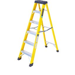 Heavy-Duty, Fibreglass Swingback Step Ladders thumbnail-0