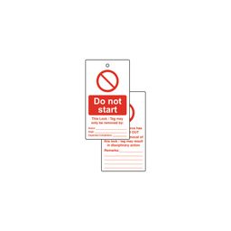 Lockout Warning Tags - Double-Sided thumbnail-1