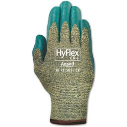 Cut Resistant Gloves, Nitrile Coated, Grey/Blue thumbnail-0