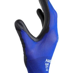 HyFlex® Palm-side Coated Blue/Black Gloves thumbnail-3