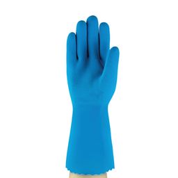 Chemical Resistant Gloves, Blue Latex thumbnail-1