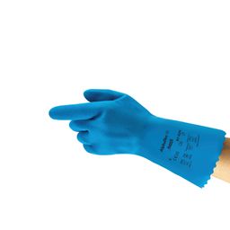 Chemical Resistant Gloves, Blue Latex thumbnail-2