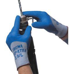 Latex Coated Gloves, Mechanical Hazard, Grey/Blue thumbnail-0