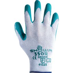 CAT II Showa™ 350R Nitrile Coated Grip Gloves, Grey/Green thumbnail-4