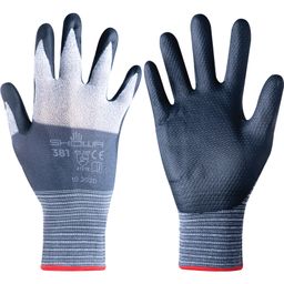 Nitrile Coated Grip Gloves, Black/Grey thumbnail-0