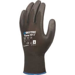 Tons TP-1 Abrasion Resistant Gloves, Black, Polyurethane Coating, 13 Gauge Polyester Liner, EN388: 2016 4131X thumbnail-0