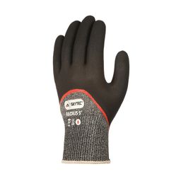 Cut Resistant Gloves, Foam Nitrile Coated, Black/Grey thumbnail-0