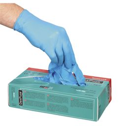 Disposable Gloves, Blue Nitrile, Chemical Resistant (Box-100) thumbnail-0