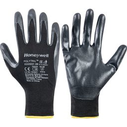 CAT II Polytril™ Mechanical Hazard Nitrile Palm-Coated Gloves, Black thumbnail-0