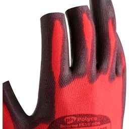 Matrix® Fingerless Fully Coated Black/Red Gloves thumbnail-2