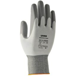 Mechanical Hazard Gloves, Polymer Foam Coated, White/Grey thumbnail-0