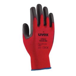 Unipur 6639 PU Mechanical Hazard Gloves, Red, Sizes 7-11 thumbnail-0