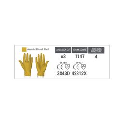 Helix® 2082 Seamless Cut Resistant Safety Gloves, Sizes 7-11 thumbnail-1