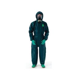 4000-GR Microchem™ Hooded Green Coveralls thumbnail-0