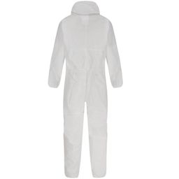 Disposable White Coveralls, Hooded, Type5/6 thumbnail-1