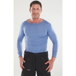 Men's Blue Thermal Long Sleeved Vests thumbnail-1