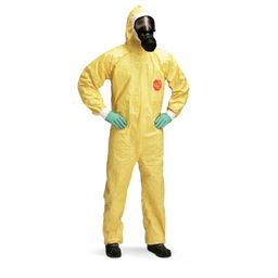 Tychem® 2000 C Standard Hooded Yellow Disposable Coveralls thumbnail-1