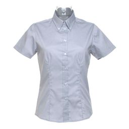 KK701 Ladies Oxford Short Sleeved Shirt thumbnail-0