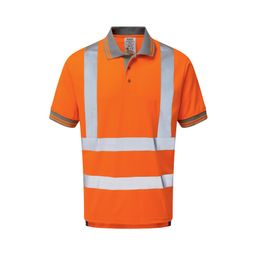 PR176 Short Sleeve Polo Shirt, Orange thumbnail-0