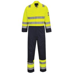 Hi-Vis Yellow/Navy Modaflame Coveralls thumbnail-0