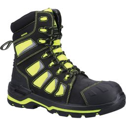 AS972C High Leg Safety Boot, Hi-Vis Yellow/Black thumbnail-0