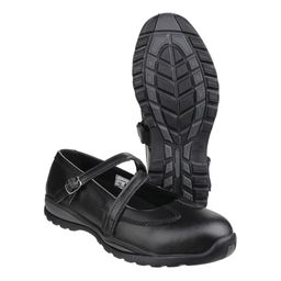 Ladies 'Slip-On' Buckle Safety Shoes thumbnail-3