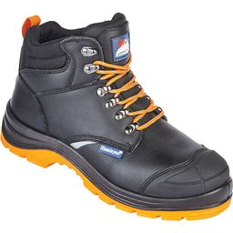 5400 Black Leather Reflecto Steel Toe Cap Safety Boots  thumbnail-0