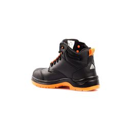 5400 Black Leather Reflecto Steel Toe Cap Safety Boots  thumbnail-3