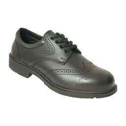 TC500 Brooklyn Brogue Black Safety Shoes thumbnail-0