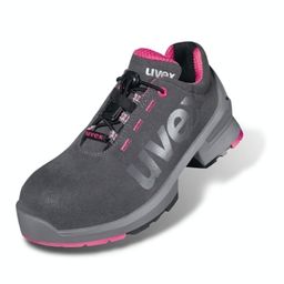 8562/8 Ladies Grey/Pink Safety Trainers thumbnail-0