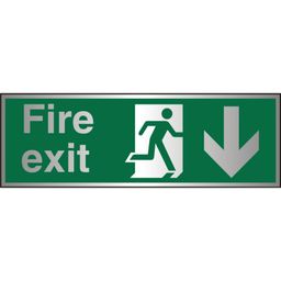 High Quality Fire Exit Aluminium Signs thumbnail-1