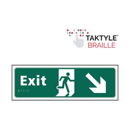 Photoluminescent Exit Signs, Taktyle®, Braille thumbnail-2