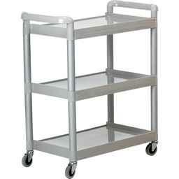 Service Trolleys, Aluminium Frame, Plastic Shelves thumbnail-0