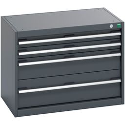 Drawer cabinet with 4 drawers
 thumbnail-2