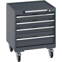 Mobile Cabinet With 4 Drawers & Top Tray/Mat thumbnail-0